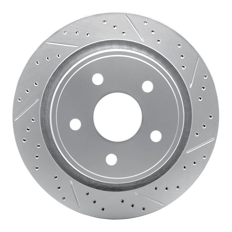 DFC 02-24 Chrysler Aspen Rear Right Drilled & Slotted Geoperformance Rotor