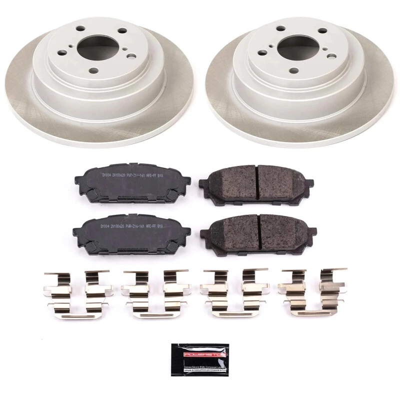 Power Stop Rear Semi-Coated Rotor Kit for 03-07 Subaru Impreza
