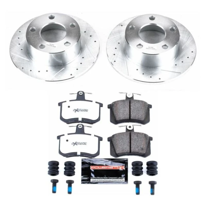 Power Stop 95-97 Audi A6 Rear Z26 Street Warrior Brake Kit