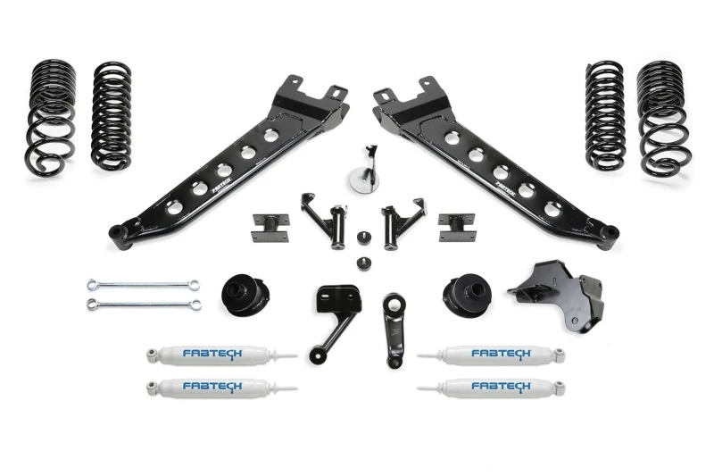 Fabtech 19-22 Ram 2500 4WD 5-Zoll-Radius-Arm-Kit mit Performance-Schocks