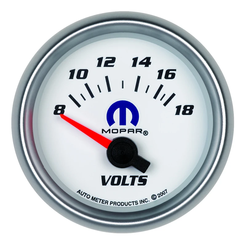 Autometer Mopar 52,4mm SSE 8-18 Volt Voltmeter Anzeige