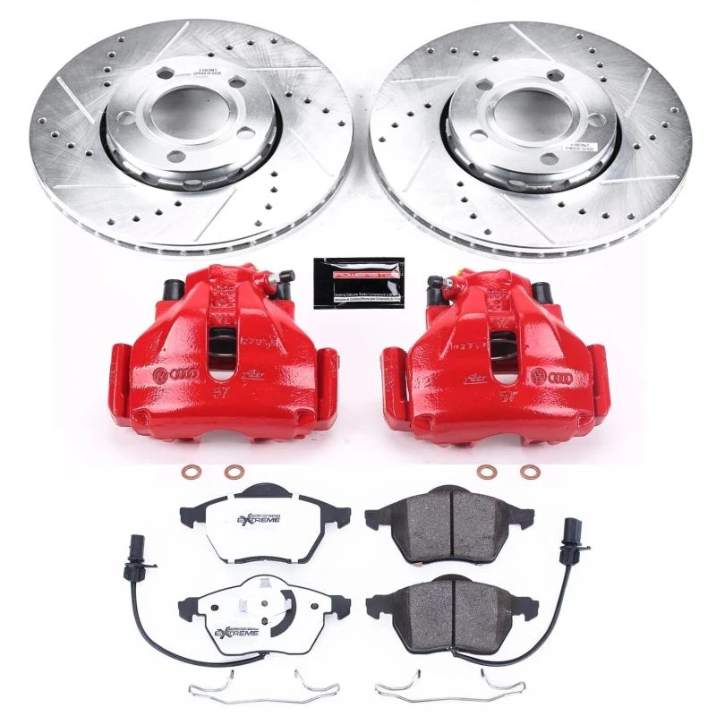 powerstop_KC528-26-679453b8b398f Power Stop 99-01 Audi A4 Front Z26 Street Warrior Brake Kit w/Calipers