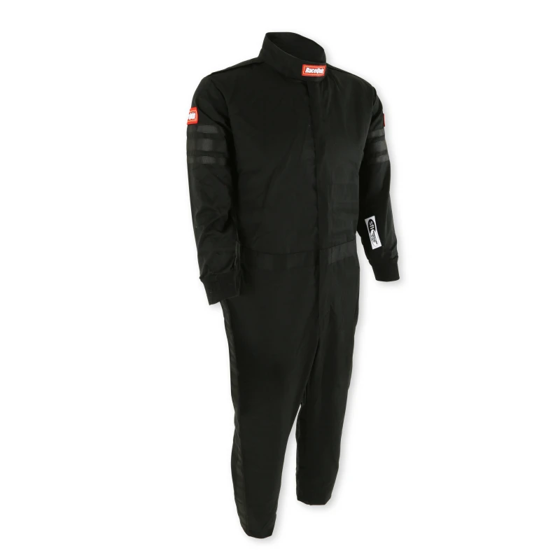 RaceQuip schwarzes SFI-1 JR. Anzug - KLarge