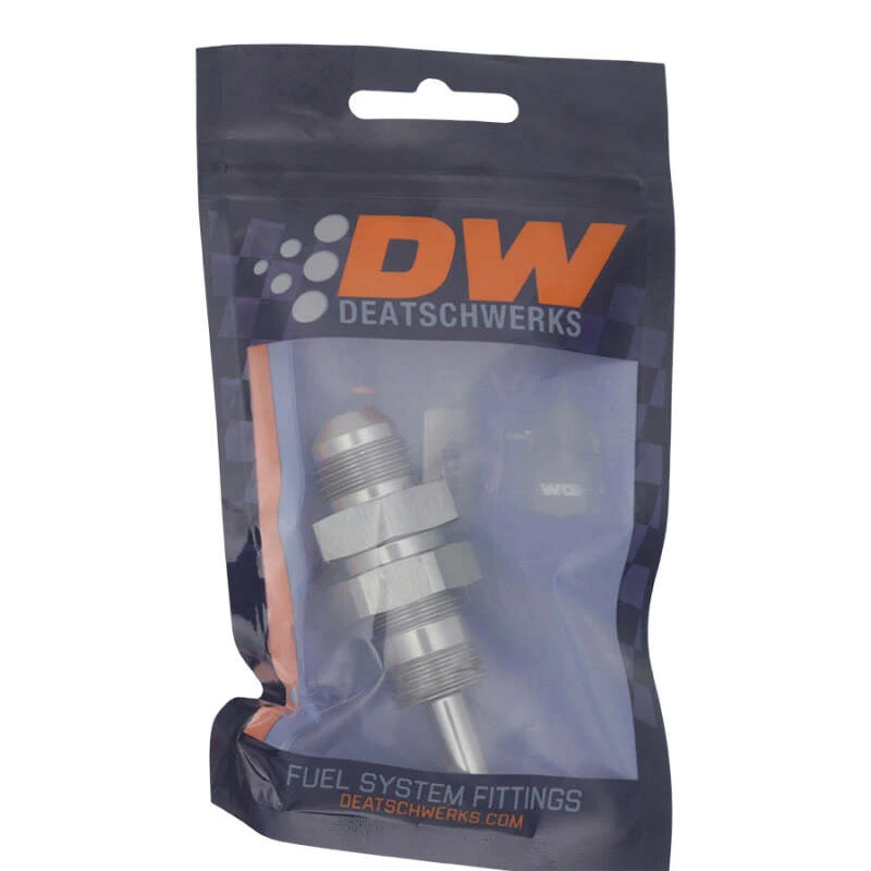 DeatschWerks 8AN Männliche Flare zu Gerader 5/16in Einzelner Schlauchbarb - Anodisiertes DW Titan