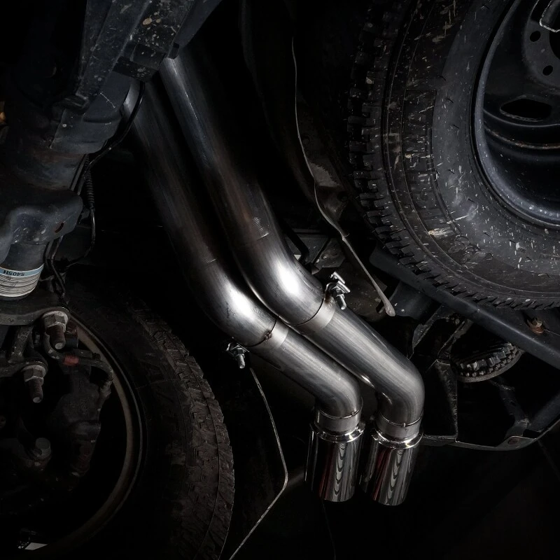 Stainless Works 11-16 Ford F-250/F-350 6.2L 304SS Fabrik-Connect-Kat-Back-System