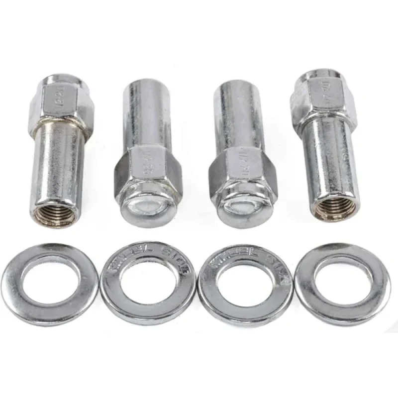 Weld-Geschlossene Endkappen-Lug Nuts 12mm x 1,5 Gewinde-Schaft-Sitz - Chrom (4er-Pack)