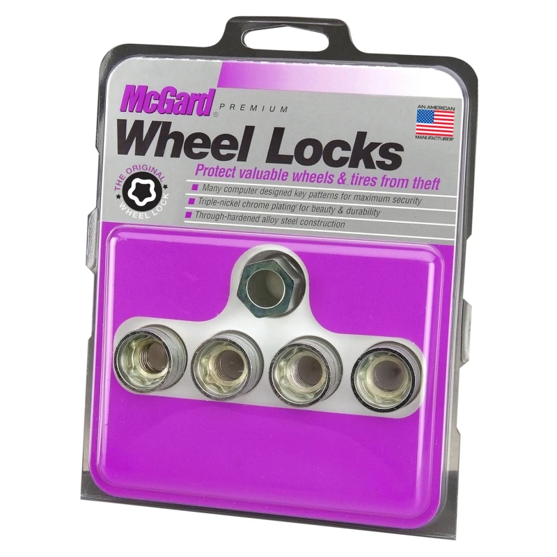 mcgard_24019-679400f2a0ddf McGard Wheel Lock Nut Set - 4pk. (Under Hub Cap / Cone Seat) M14X1.5 / 22mm Hex /.893in. Length
