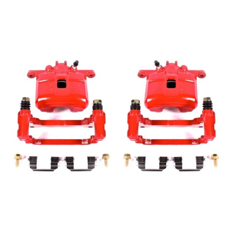 powerstop_S2808-67945bfb67250 Power Stop 02-06 Acura RSX Front Red Calipers w/Brackets - Pair