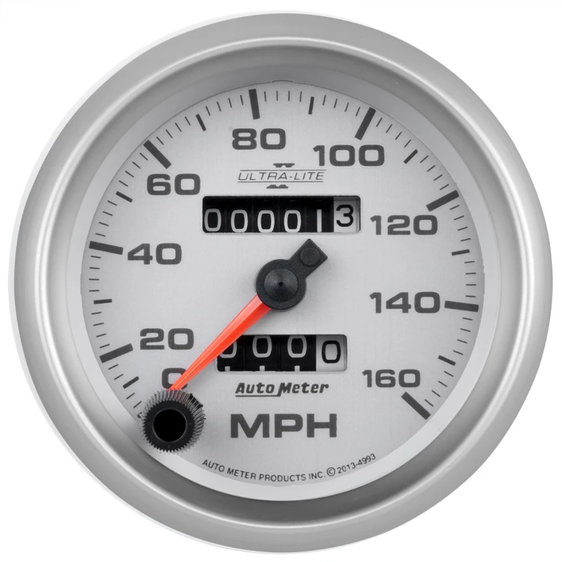Autometer Ultra-Lite II 3-3/8in 160MPH Mechanical Speedometer