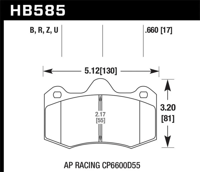 Hawk 12-14 McLaren MP4-12C HPS 5.0 Vordere Bremse Beläge