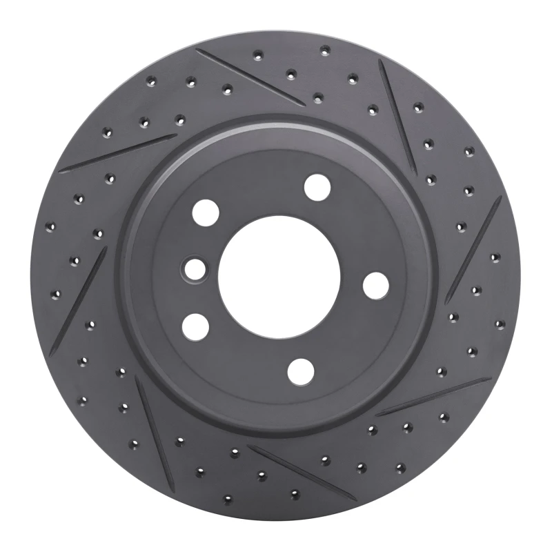 DFC 07-19 BMW X5 Rear Right Drilled & Slotted Geoperformance Rotor