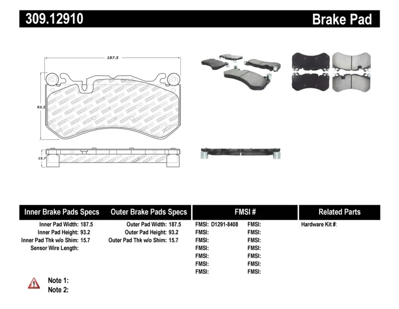stoptech_309.12910-6795073df2787 StopTech Mercedes Benz Front Performance Brake Pads