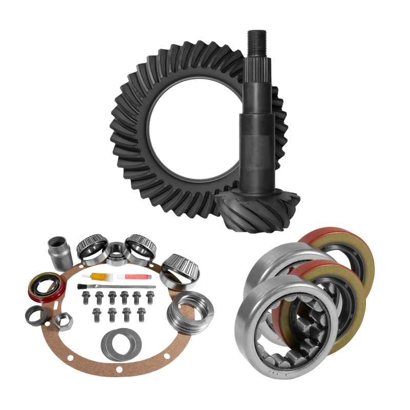 Yukon Gear 8.2in GM 3.73 Rear Ring & Pinion Install Kit with 2.25in OD Axle Bearings & Seals