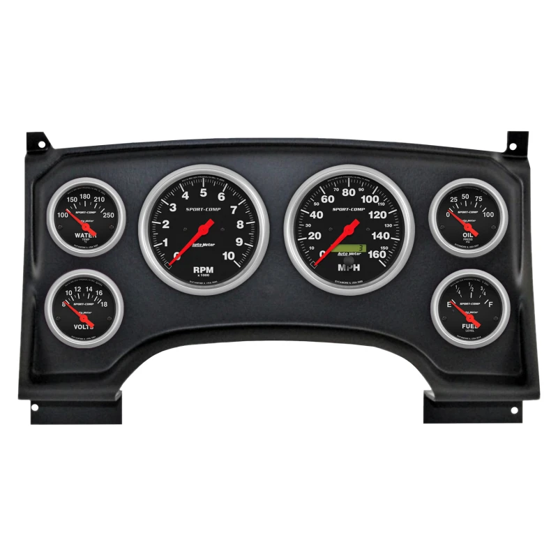 Autometer Sport-Comp Direct Fit Dash Kit 94-97 Chevy S10 Truck (2 x 3-3/8in. / 4 x 2-1/16in.)