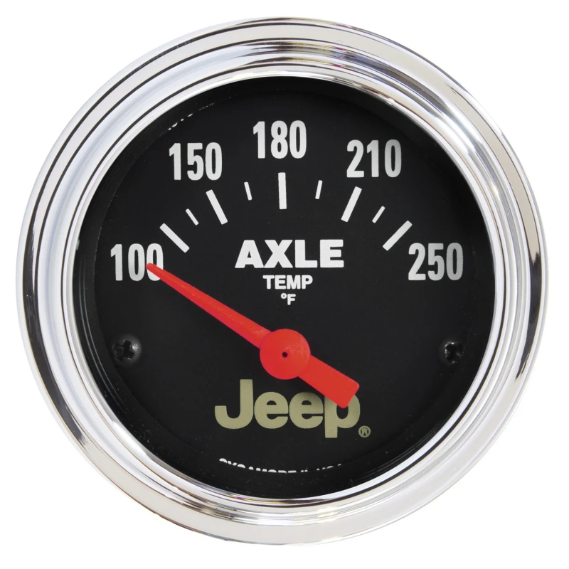 Autometer Jeep 52.4mm Short Sweep Electronic 100-250 Def F Axle Temperature Gauge