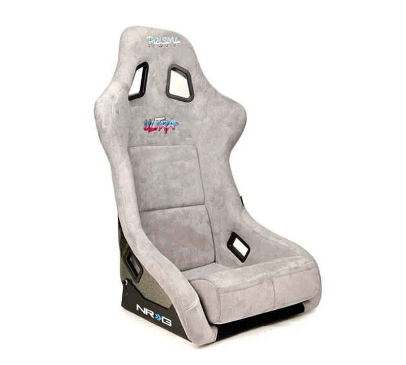 NRG FRP Bucket Seat ULTRA Edition - Large (Grau Alcantara/Pearlized Back)