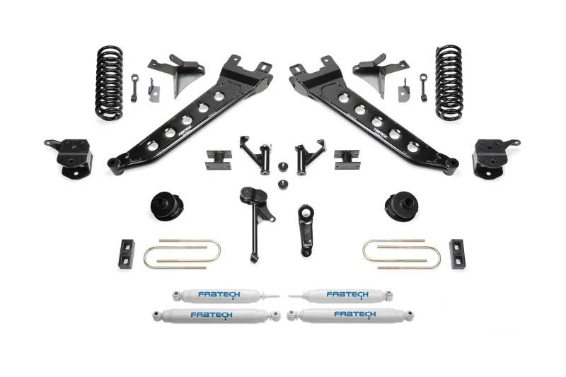 Fabtech 13-18 Ram 3500 4WD 7 Zoll Radius Arm Kit mit Perf. Shks