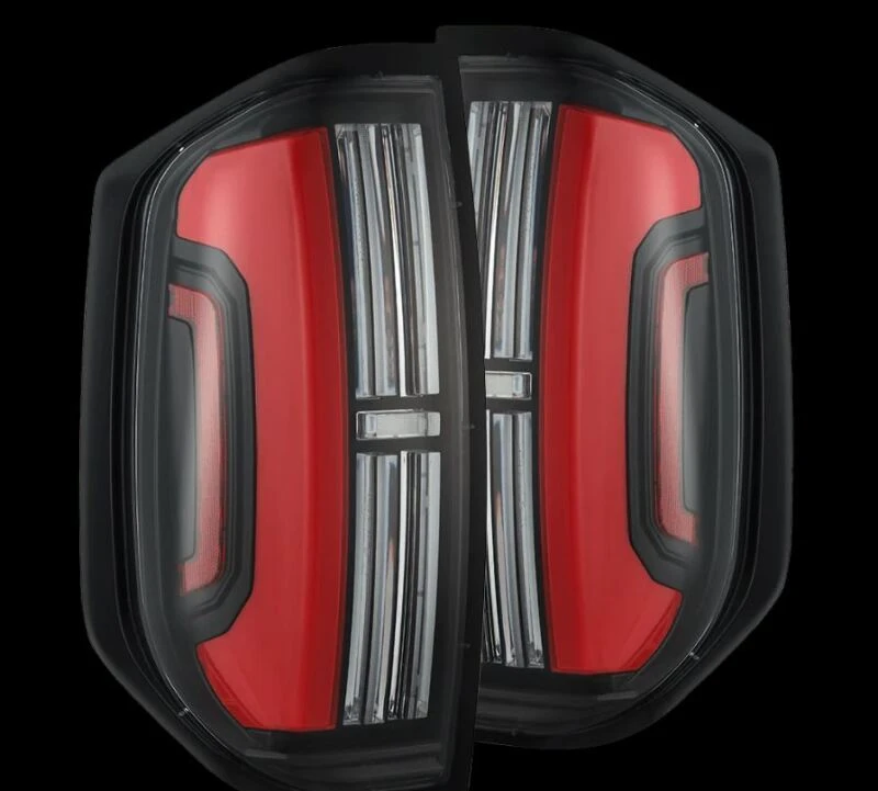 AlphaRex Nova-Series LED Tail Lights - Black Red for 14-21 Toyota Tundra