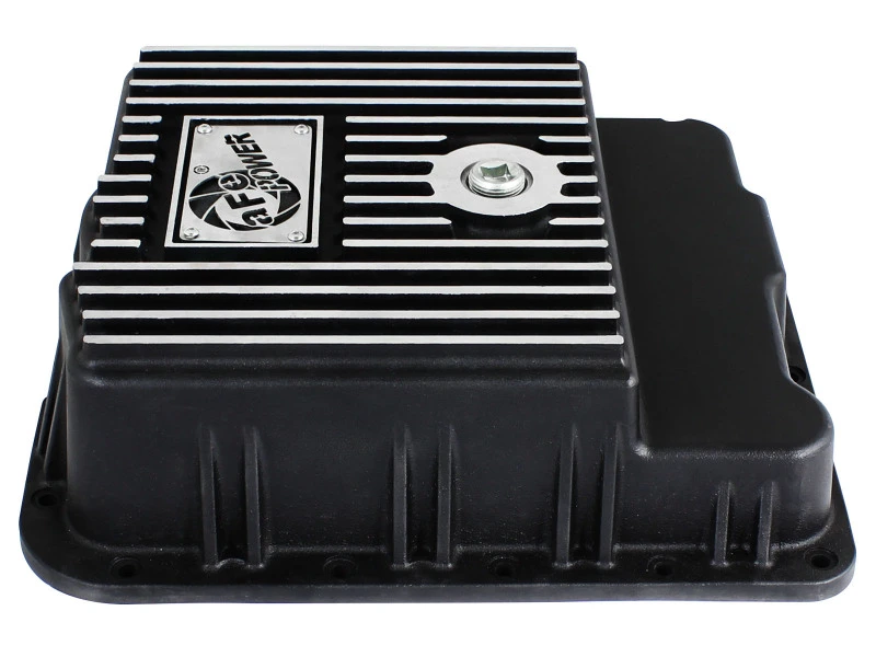 aFe Getriebe-Pfanne (Schwarz mit bearbeiteten Rippen) GM Trucks 99-16 (4L60-E/4L60E/4L65E/4L70E/4L75E)