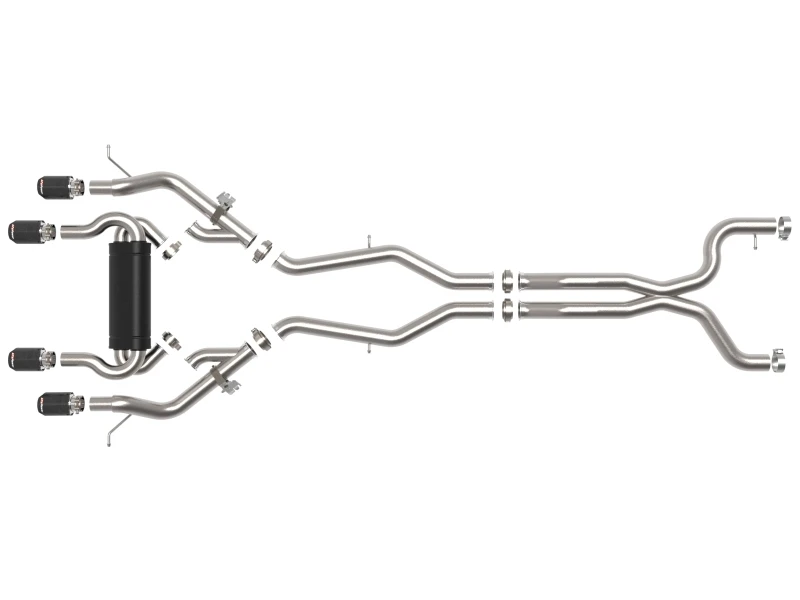 aFe MACHForce XP Auspuff Cat-Back SS 19-21 BMW M2 Competition L6-3.0L mit Carbon-Tips