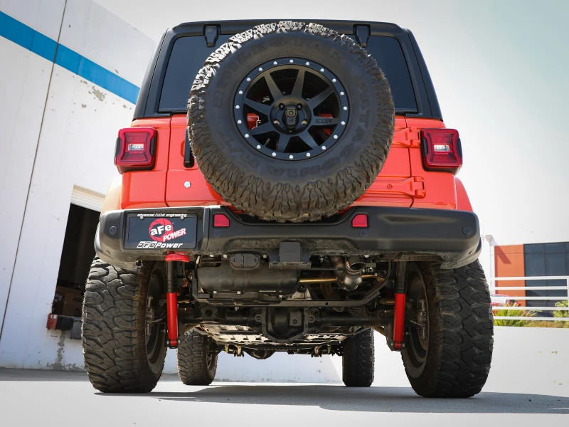 aFe 20-21 Jeep Wrangler (JL) Großbohr-HD 3 IN 304 Edelstahl DPF-Back Hi-Tuck Auspuffsystem