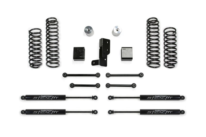 Fabtech 18-21 Jeep JL 4-Türer 4WD 3 Zoll Sport-System mit Stealth