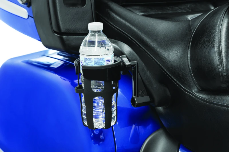 Kuryakyn Reflex Drink Holder 01-17 GL1800 Passenger Mount Black