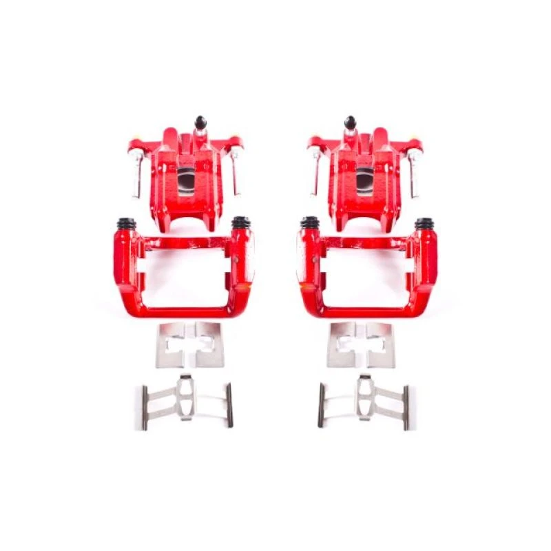 Power Stop 01-03 Acura CL Rear Red Calipers w/Brackets - Pair