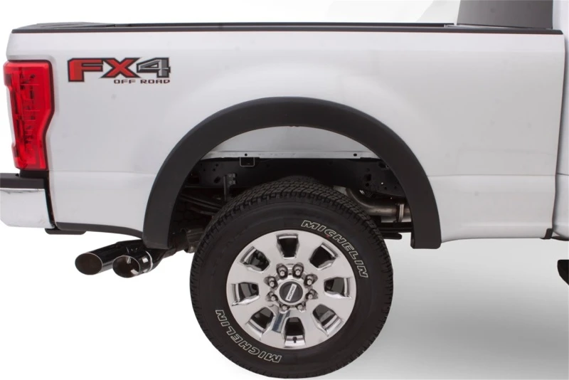 Bushwacker 08-10 Ford F-250 Super Duty Styleside OE-Stil-Flares 4-teilig 81,0 / 96,0 in Bett - Schwarz