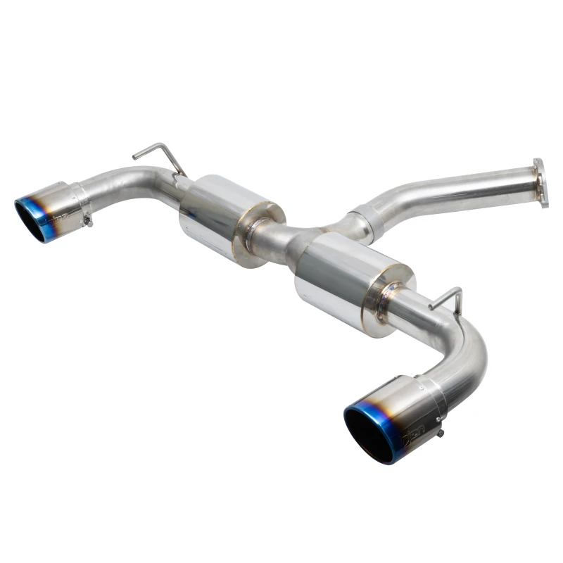 Injen 19-22 Hyundai Veloster N L4 2.0L Turbo Leistungs-SS-Achse-Endschalldämpfer-System - Burnt Ti Tips