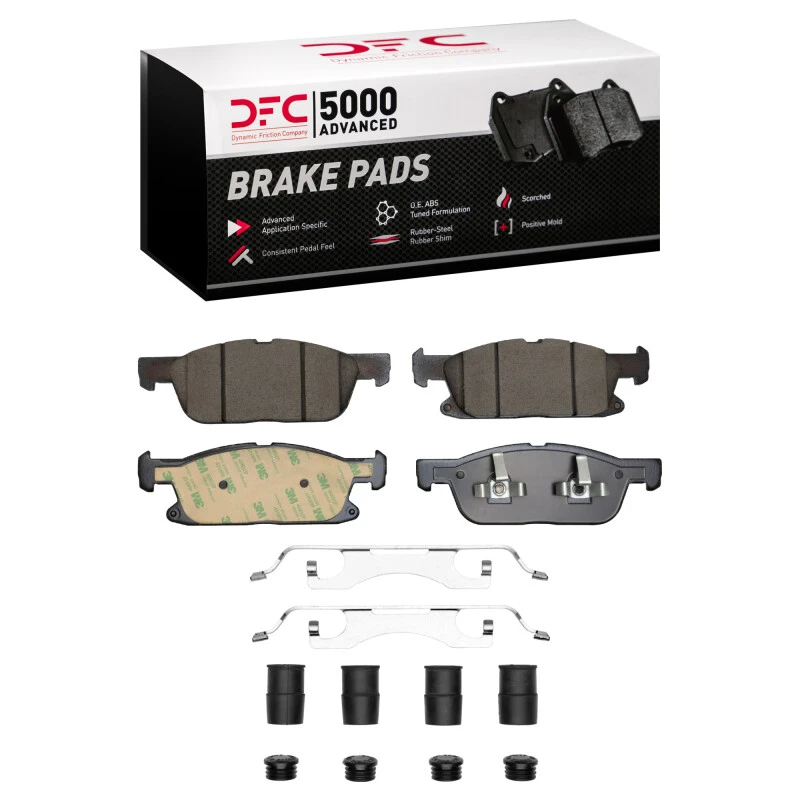 DFC 15-25 Ford Edge Front 5000 Advanced Ceramic Brake Pads and Hardware Kit