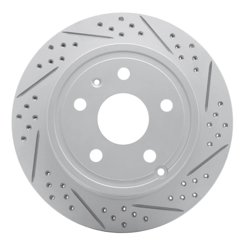 DFC 10-17 Chevrolet Equinox Rear Right Drilled & Slotted Geoperformance Rotor