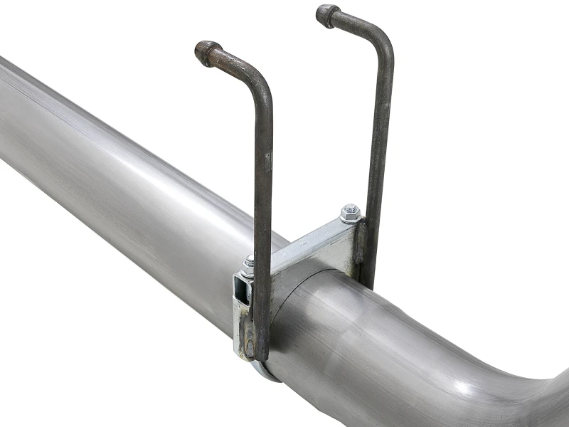aFe Rebel XD 4 Zoll SS DPF-Back Auspuff 17-18 Ford Diesel Trucks V8-6,7L (td) mit Dual Black Tips