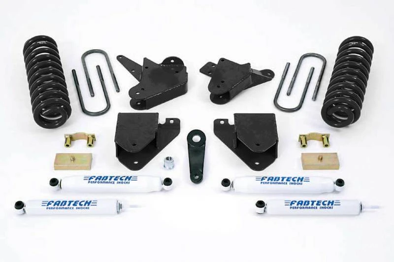 Fabtech 01-04 Ford F250/350 2WD 6-Zoll-Basis-System mit Perf.-Stoßdämpfern
