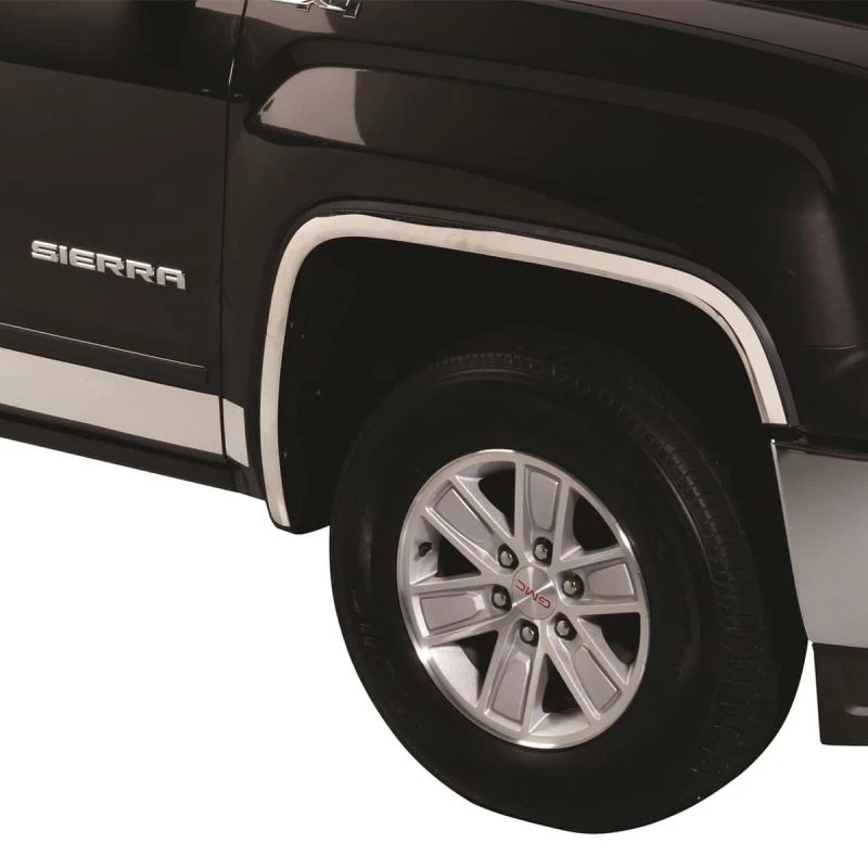 Putco 11-14 GMC Sierra HD - Vollständiger Edelstahl-Kotflügel-Trim