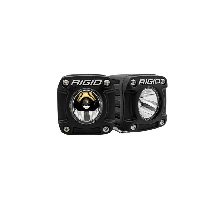 Rigid Industries Revolve Pod with Amber Trim Ring - Pair