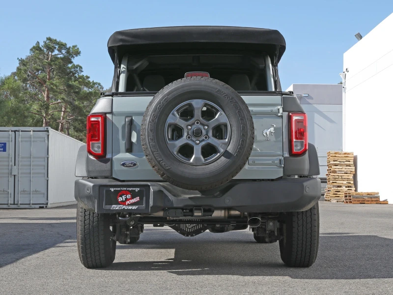 aFe Apollo GT 3 Zoll 409 SS Cat-Back Auspuff 2021 Ford Bronco L4-2,3L (t)/V6-2,7L (tt) mit polierten Tips