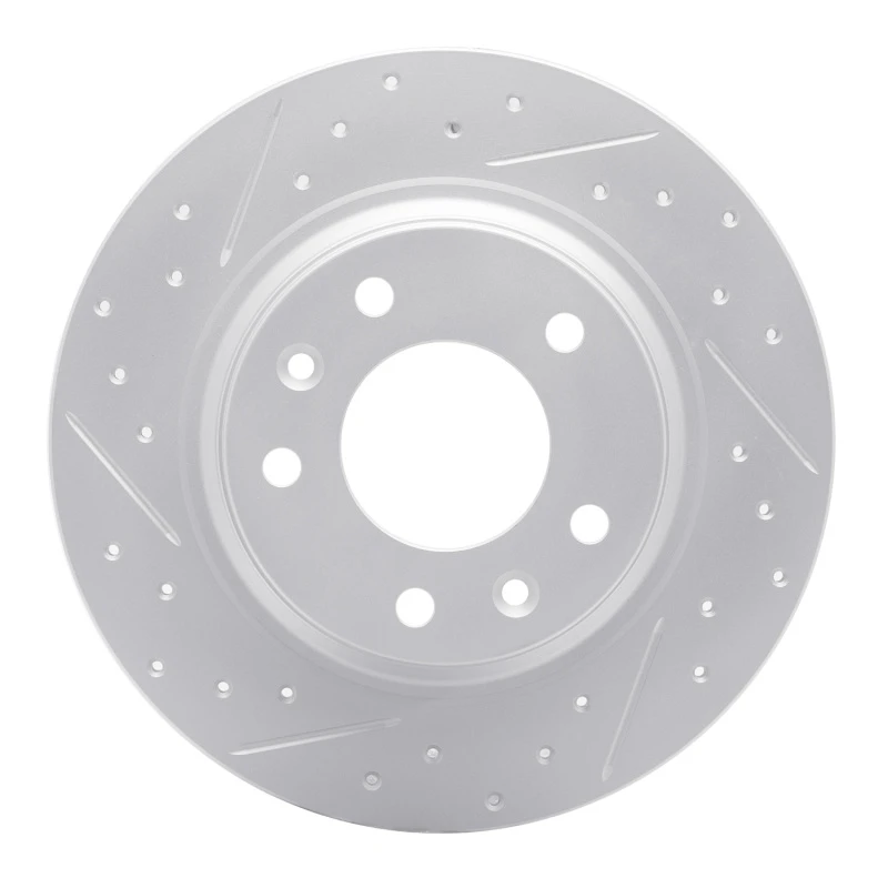 DFC 98-15 Ford Fusion Rear Left Drilled & Slotted Geoperformance Rotor