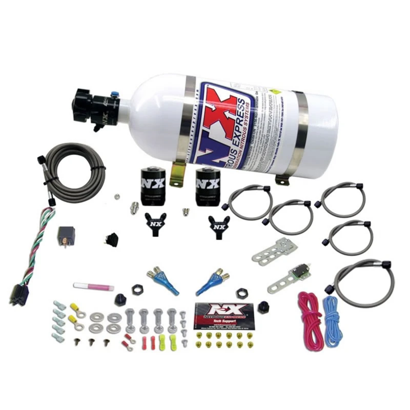 Nitrous Express 08-10 Dodge Viper EFI Dual Düse (100-300PS) mit 10lb Flasche