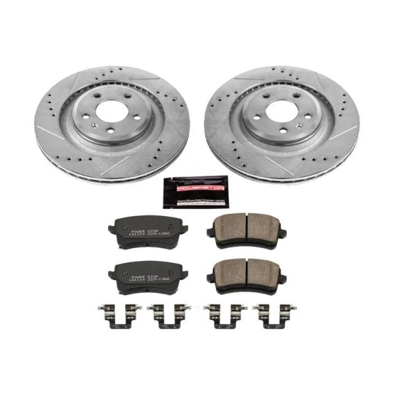 powerstop_K4746-6794539698578 Power Stop 10-11 Audi S4 Rear Z23 Evolution Sport Brake Kit