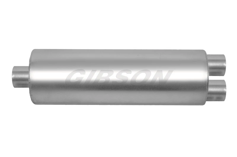 Gibson SFT Superflow Center/Dual Round Muffler Stainless