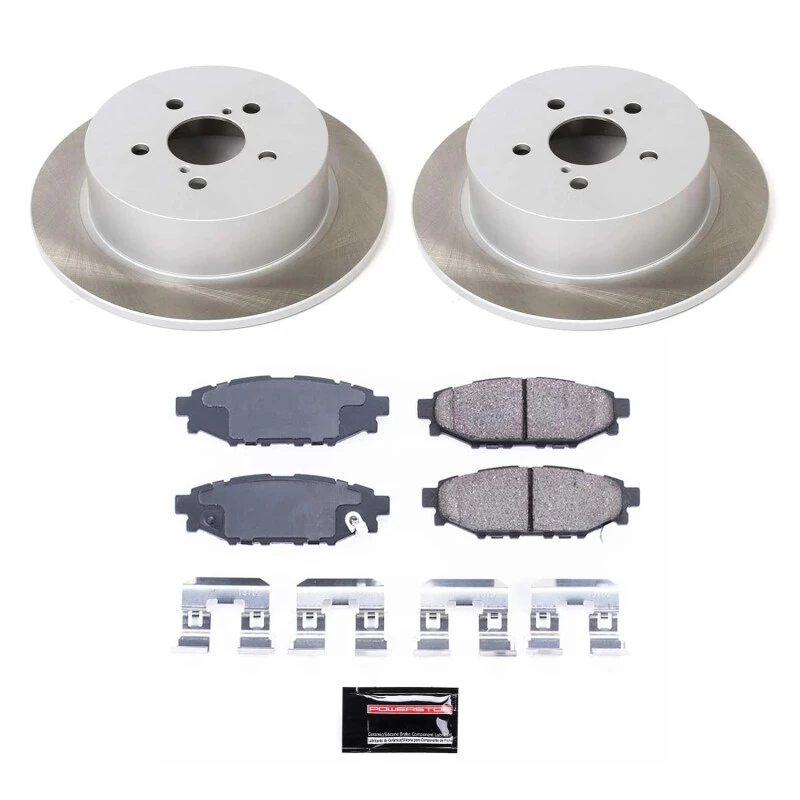 Power Stop Rear Semi-Coated Rotor Kit for 05-09 Subaru Outback