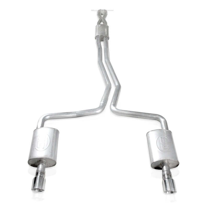Stainless Works 2010-18 Ford Taurus SHO V6 2-1/2in Kat-Back-Kammer-Schalldämpfer X-Rohr