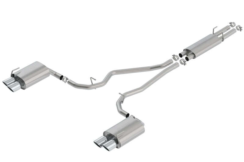 Borla 2020 Ford Explorer ST 3.0L V6 2.25in S-Typ Auspuff - Chromspitzen