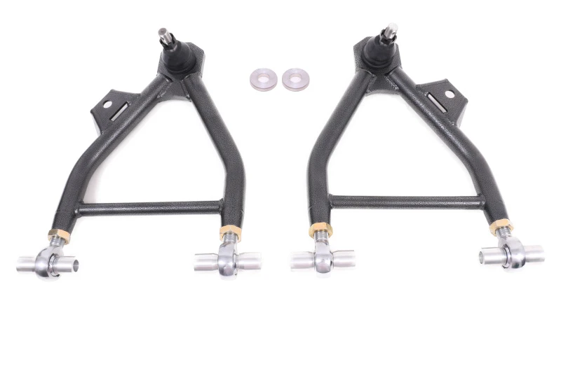 BMR 94-04 Mustang Lower A-Arm (Coilover Only) w/ Adj. Rod End and STD. Ball Joint - Black Hammertone