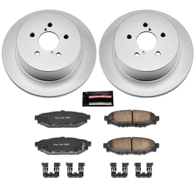 Power Stop Z17 Evolution Geomet Coated Brake Kit for 05-09 Subaru Legacy Rear