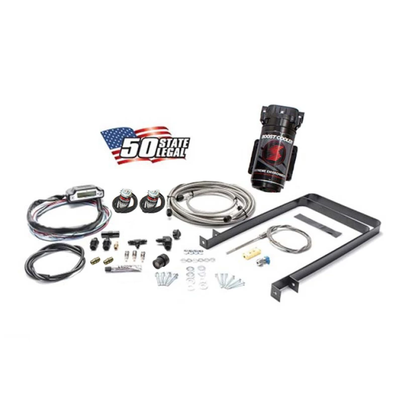 Snow Performance Universal Stufe 3 Boost Cooler Wasserinjektions-Kit TD (SS-Geflochtene Leitung/4AN-Anschlüsse) ohne Tank