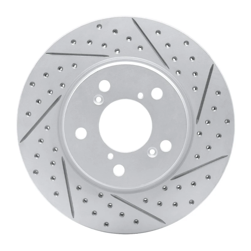 DFC 05-10 Honda Odyssey Front Right Drilled & Slotted Geoperformance Rotor