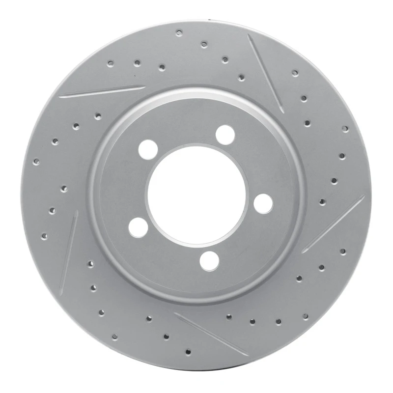 DFC 65-66 Ford Galaxie Front Right Drilled & Slotted Geoperformance Rotor