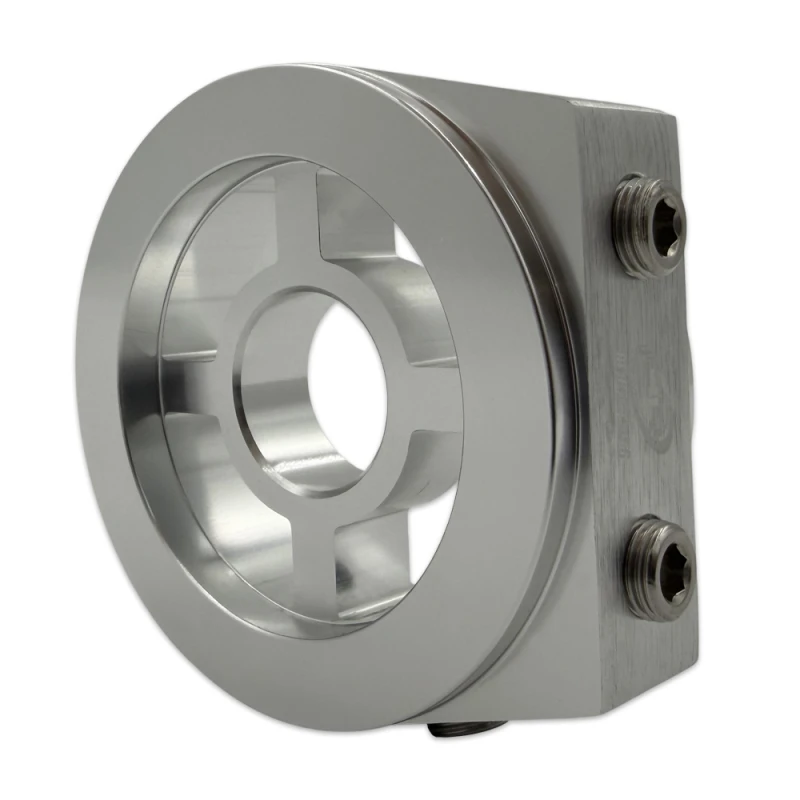 BLOX Racing Oil Filter Block Adapter Silver / For Oil Pressure / Oil Temperature